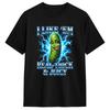 Unisexs I Like Em Real Thick Juicy Cartoon Pickle Tshirts Cotton Clothing Summer Vintage Shortsleeve T Shirt Oneck
