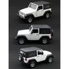 1/32 Jeep Wrangler SUV Sport Diecast Alloy Metal Miniature Toy Car Model Pull Back Doors Openable Collection Gift for Boy Kid