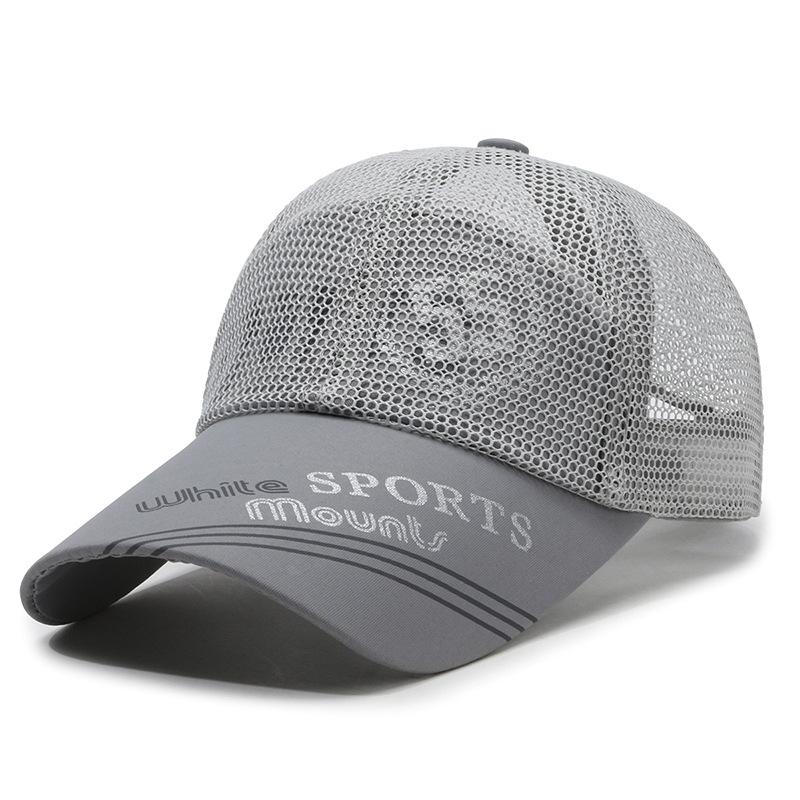 Baseball Cap Women's Men's Hat Mesh Cap Breathable Outdoor Korean Style Trendy Sun Protection Casual Baseball Cap