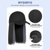 Short Straight Hair Wig with Cap Women s Baseball Cap Wigs High Temperature Silk Wig Natural looking Wig Cap with