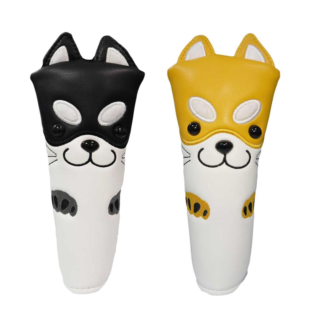 PU Leather Golf Putter Head Cover Non-Slip Club Headcover Sleeves, Blade