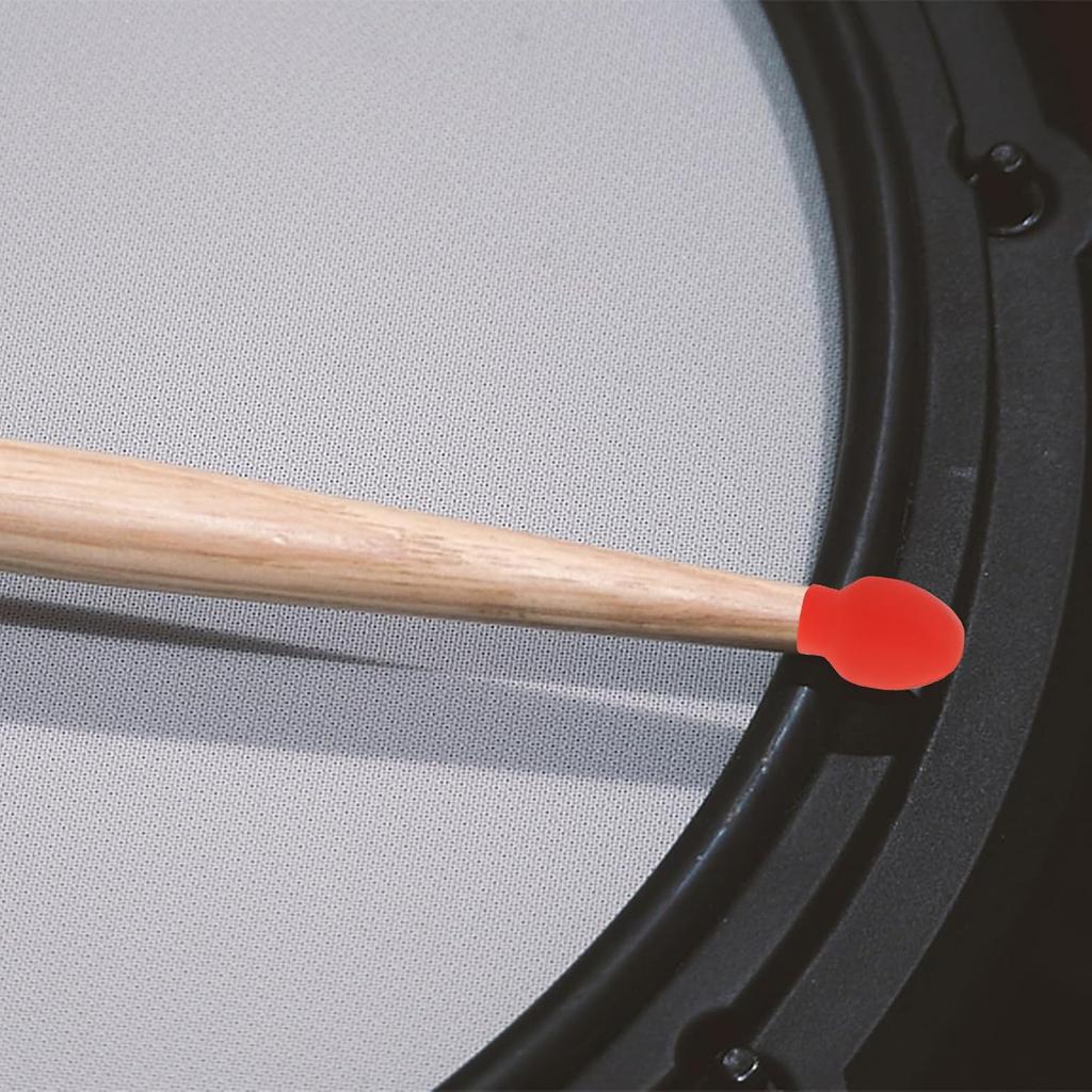 FAVOMOTO 24Pcs Drum Practice Tip Replacement Drum Dampener for Silent Practice - Silicone Drum Mute Pads and Accessories for Drums Compatible with