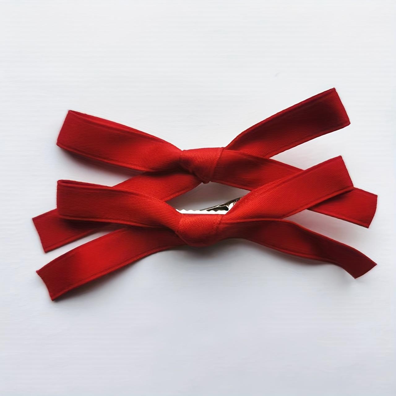 

Two Fitting Bow Ribbon Hair Clip Sweet Hair Card Cute Girl Bangs Duckbill Clip Ballet Side Headdress Ponytail Hair Accessories