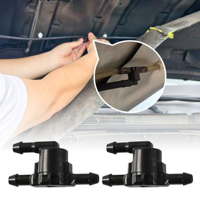 2Pcs Auto Windschutzscheibe Überprüfen Ventil für Reiz Crown Camry RAV4 85321-28020 Wischer Washer Spray Rohr Drei-weg ein-weg Ventil