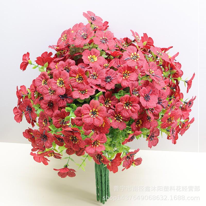 Artificial Eucalyptus Lavender Flower Bouquet With Silk Outdoor Decor Home Styling Photography Props