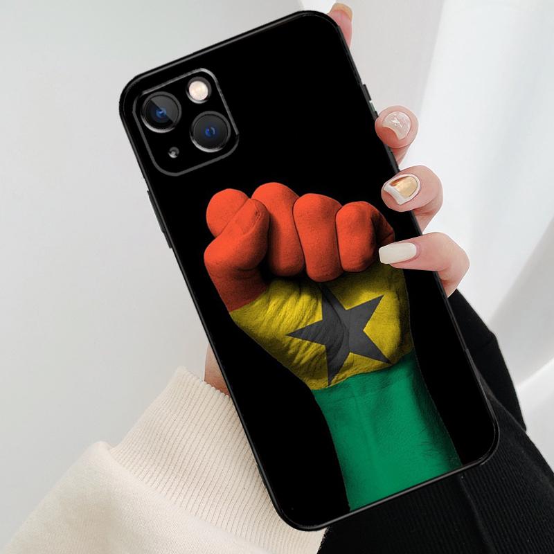Ghana Flag Banner National Phone Case For iPhone 17 Pro Max 16 15 14 11 12 13 Pro Max mini 15 16 Plus 16e 17 Air Cover