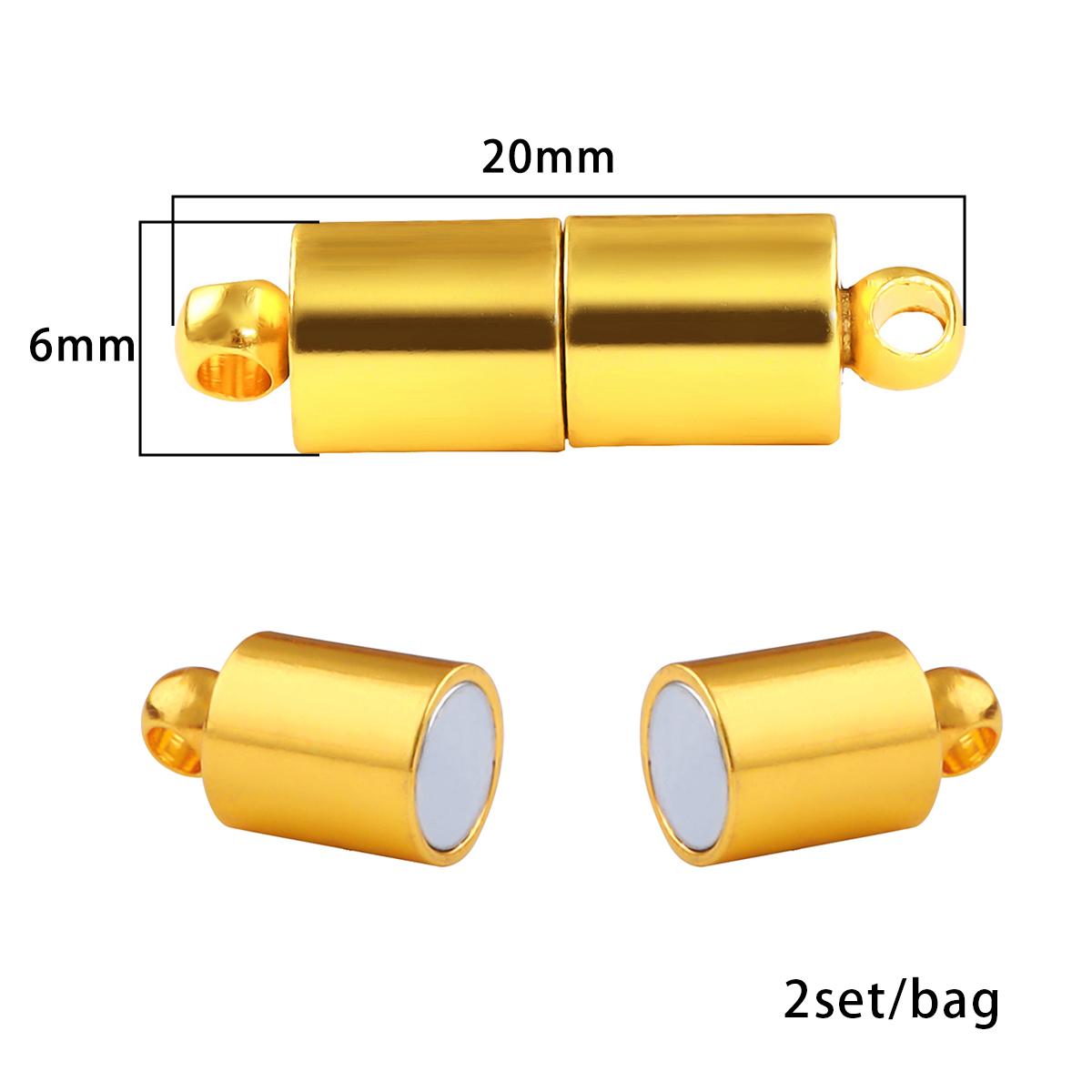 

2 комплекта/сумка, сильные магнитные родиевые застежки, разъемы, подходят для браслетов, ожерелье для DIY, аксессуары для изготовления ювелирных изделий 20x6mm золотой