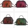 First Layer Cowhide Retro Pillow Bag Artistic Style Embossedhandbags Large Capacity with Boston Women's Bag