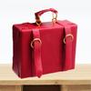 Dollhouse Miniature Suitcase Wood Briefcase DIY Handbag Ornament 1/6 1/12 Scale Dolls Accessories Photo Props Micro Landscape Decor