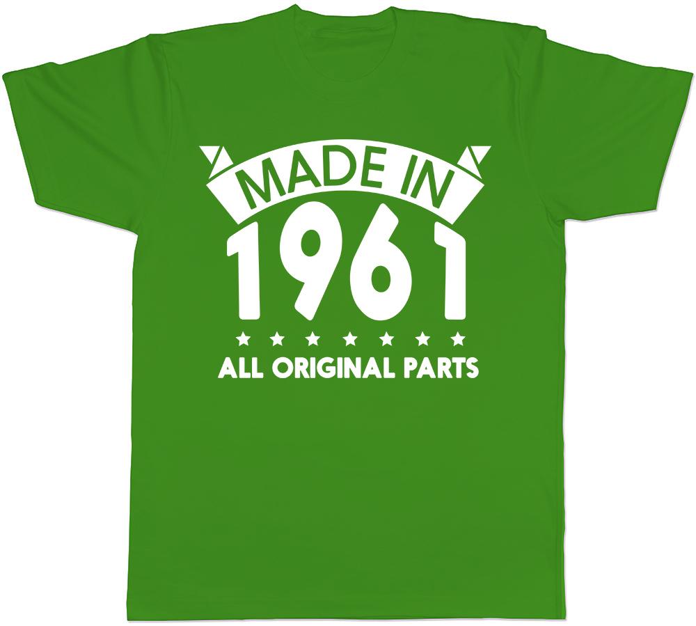 Made in 1961 All Original Parts Birthday Mens Short Sleeve T-Shirt XXXXL