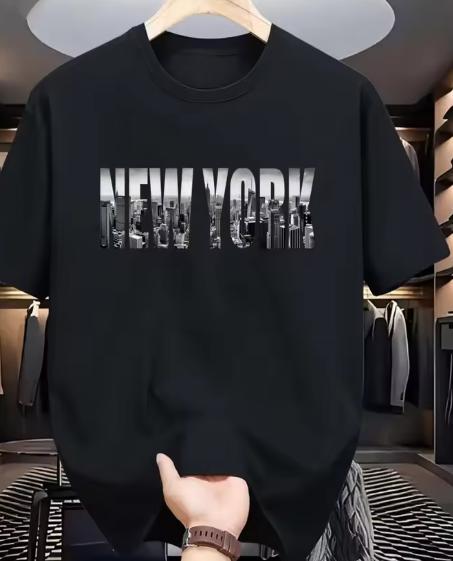 Unisexs Fashion New Newyork Printed Breathable And Comfortable Round Neck TShirt Summer Outdoor Leisure Party Top