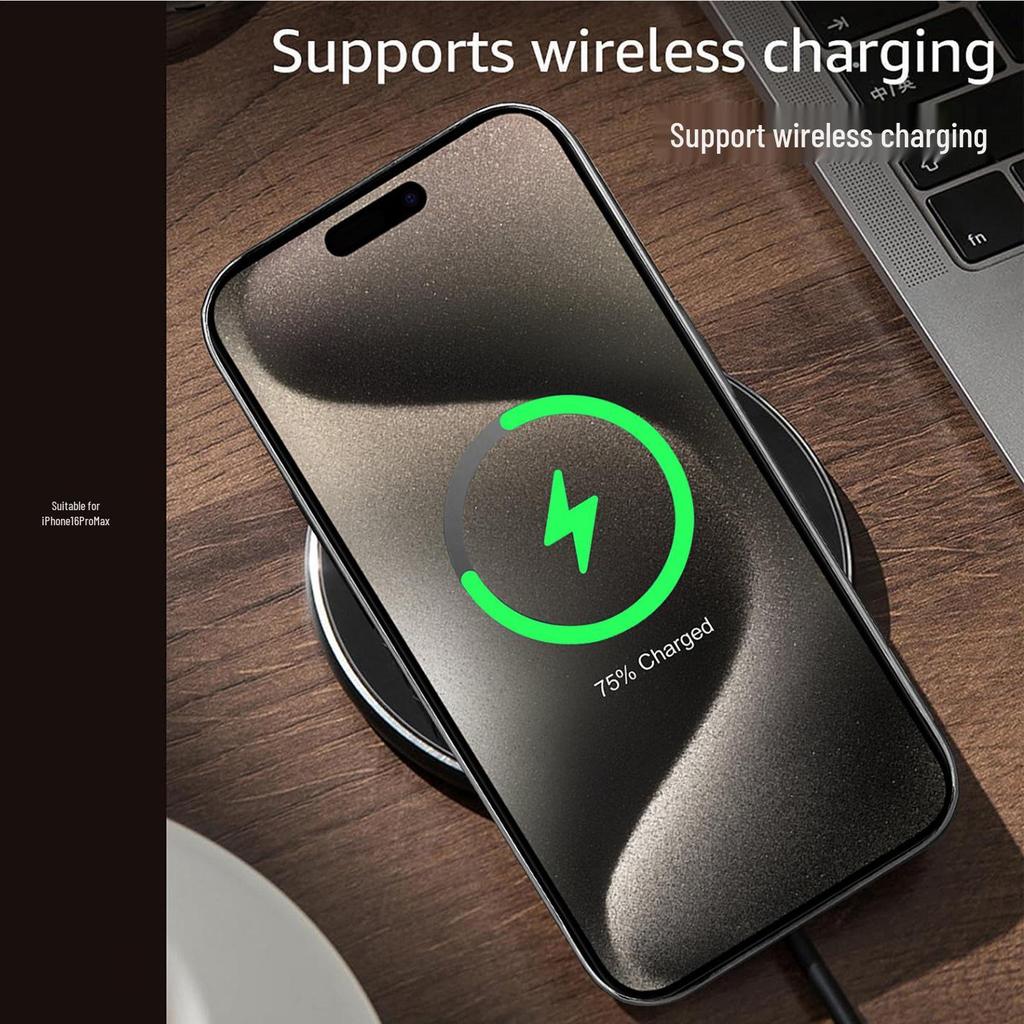 Kevlar Leather Texture Electroplated Anti-Drop Case for iPhone 16 Pro Max/17 Full Cover