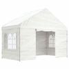 VidaXL Belvédère avec toit blanc 4,08x2,23x3,22 m polyéthylène, tente de fête, chapiteau, abri à auvent, pavillon, tente 362631