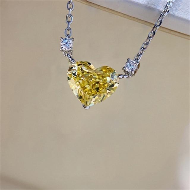 

Изящные necklaces в форме сердца Романтические Свадебные Мероприятия Вечеринки Аксессуары С ослепляющими женскими цирконами Стильные Женские Украшения Шикарные Украшения