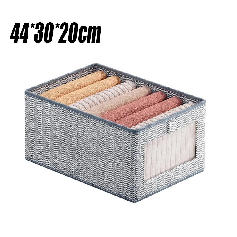Folding Metal Frame Clothes Storage Box Large Capacity Pants Storage Box Household Moisture-proof Closet Organizer Storage Boxes