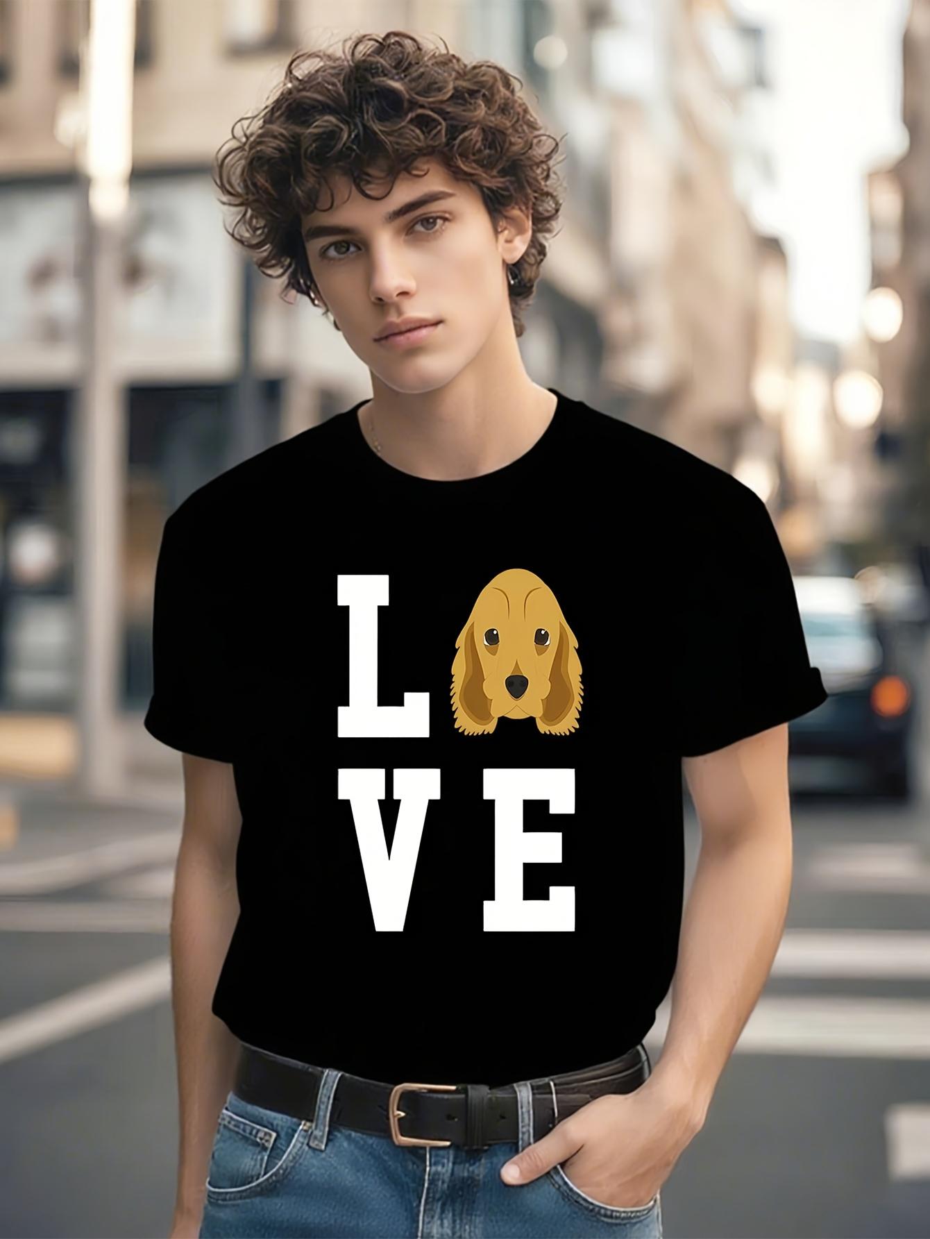Black I Love My Dog Tshirt - Cocker Spaniel Lover Tee XL