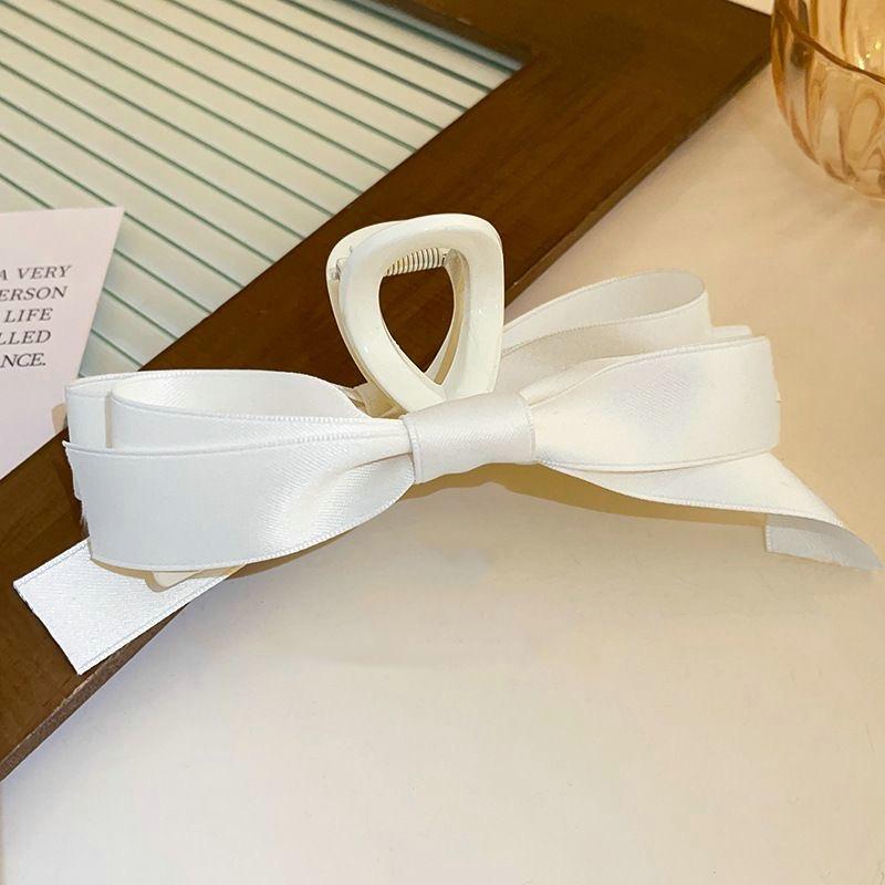 

Большая шелковая лента-бантик заколка для волос в корейском стиле черная заколка-бантик для девочек винтажные атласные шпильки универсальная большая заколка для волос
