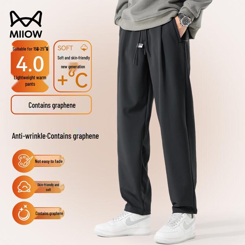 

Maoren Men s 4.0 Light Warm Business Casual Straight-Leg Pants 4XL