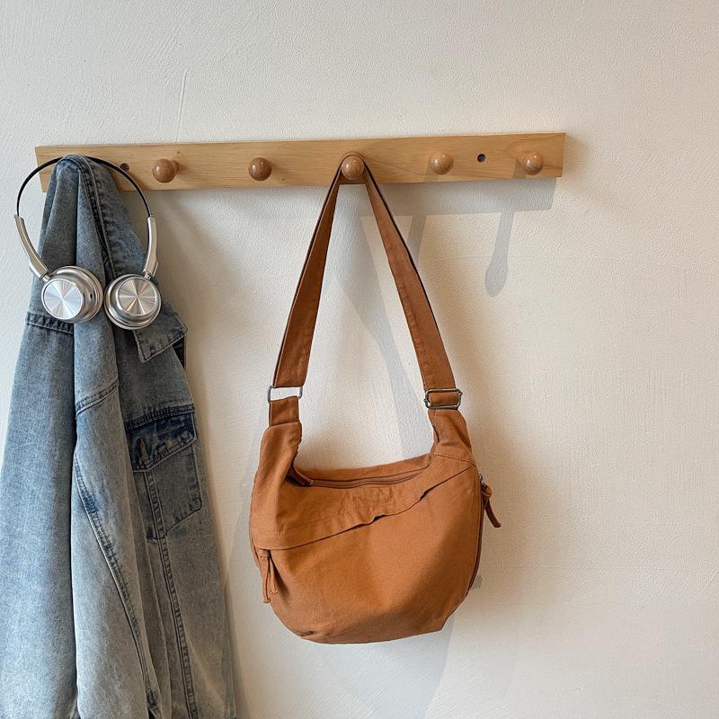 Simple Casual Large-capacity Messenger Bag for Women's Autumn New Student Small Satchel Shoulder Cloth Bag for Women