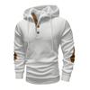 Autumn and Winter Men's Solid Color Jacquard Hooded Sweatshirt Loose Sports Casual Top Jacket