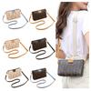 Small Square Crossbody Pvc Bag With Card And Coin Compartments