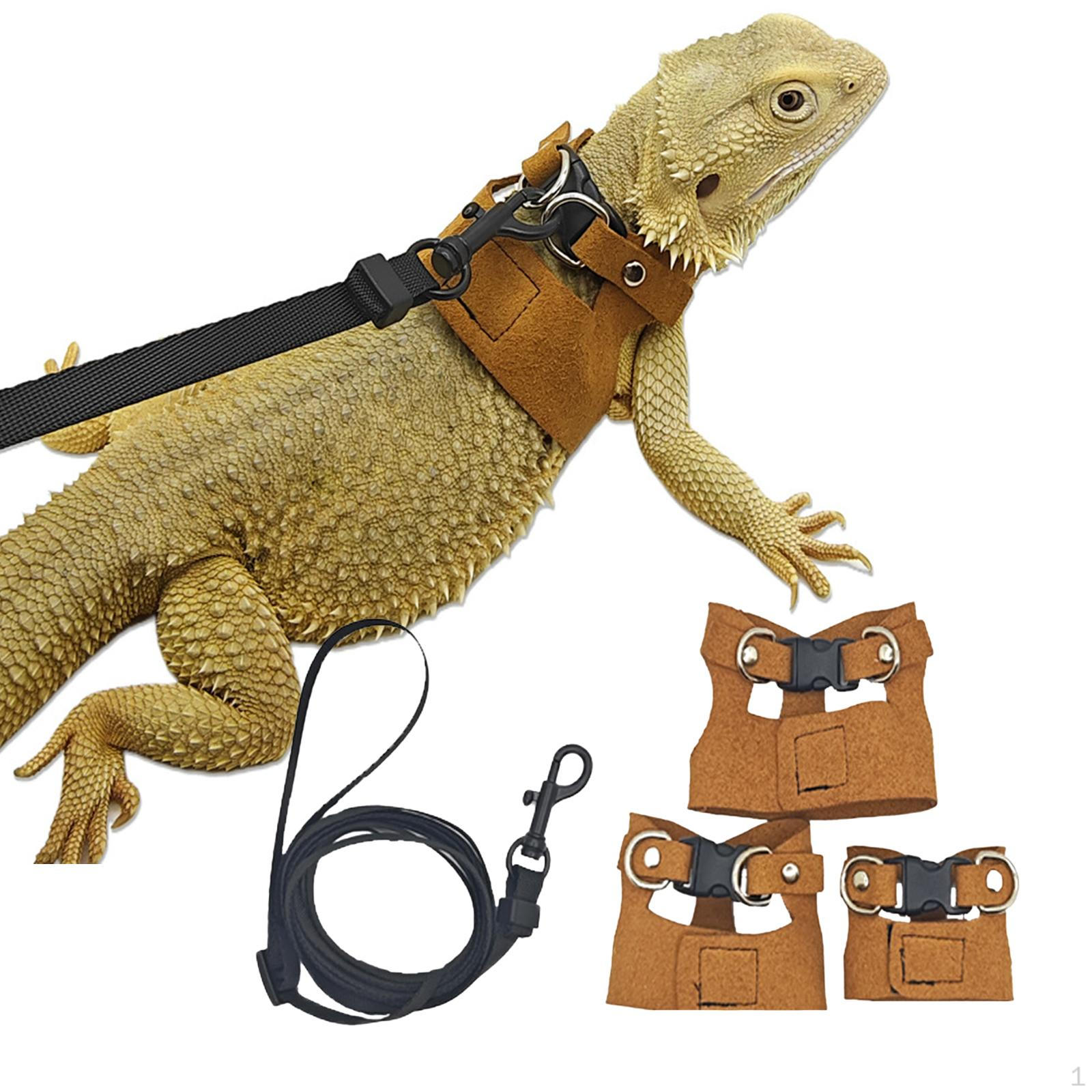 

Multi-Use Leash And Harness for Reptiles, Ideal Small Climbing Creatures коричневий
