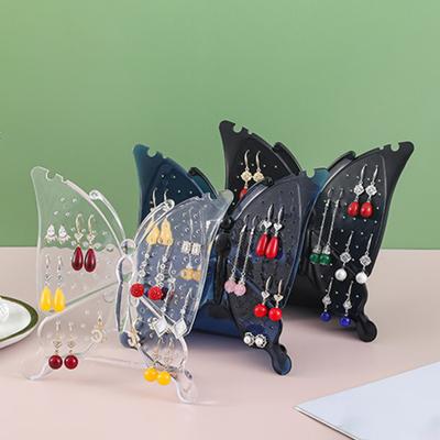 Suporte de exibição de brincos 96 furos formato de borboletas suporte de exibição de joias suporte de exibição de brincos suprimentos de decoração para casa