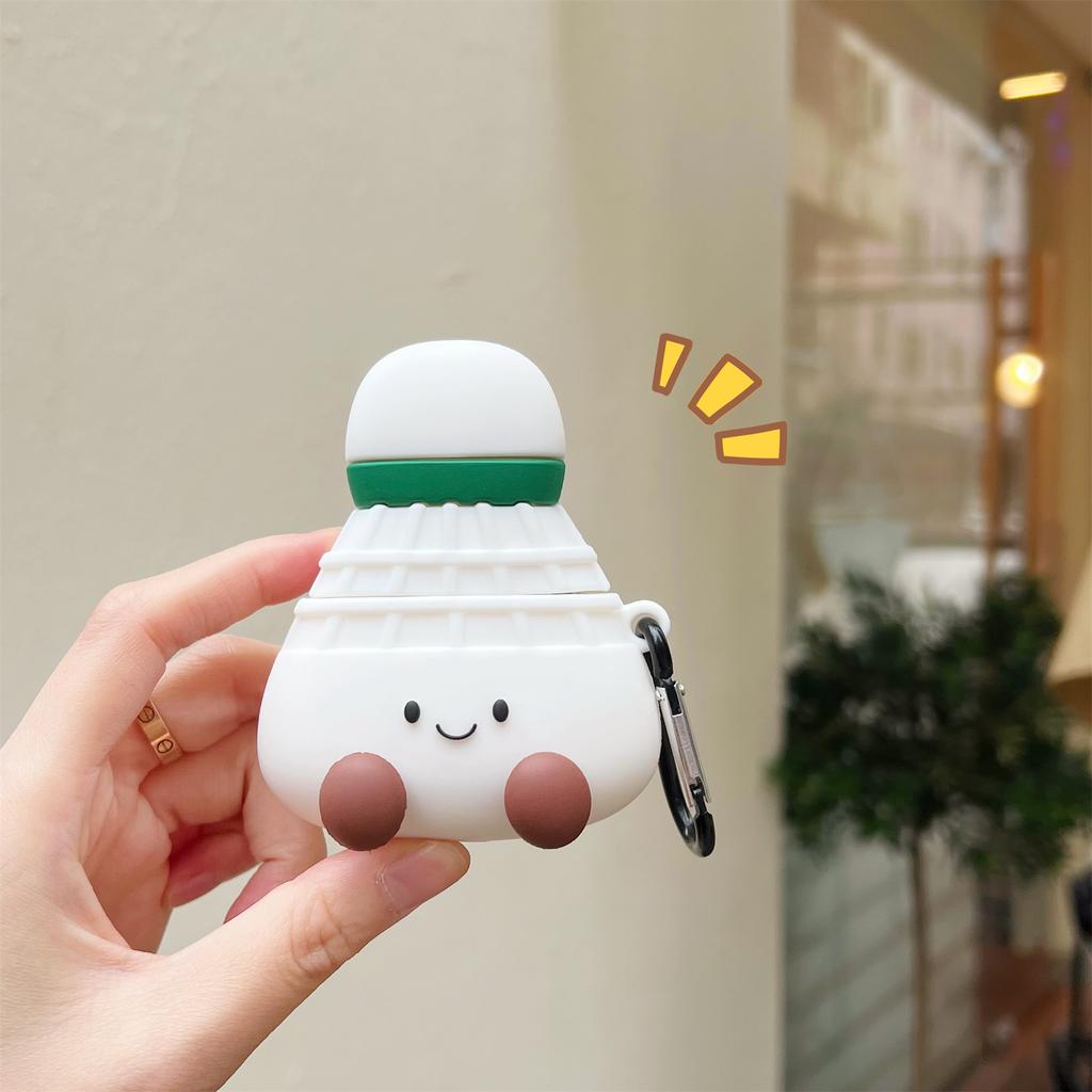 Earphone Case for Apple AirPods with Wireless Charging Case (2019)/AirPods with Charging Case (2019)/(2016) Badminton Shape