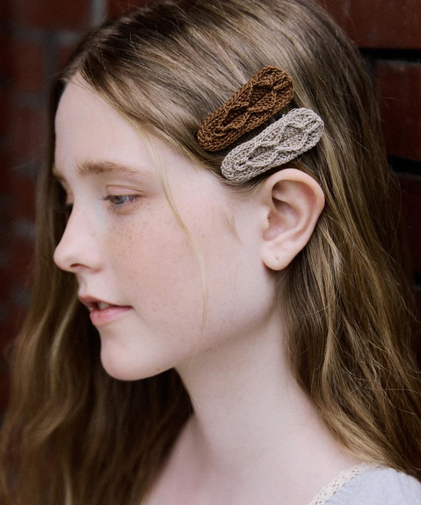 Merrymotive Hand Crochet Side Hairpin (4Colors)
