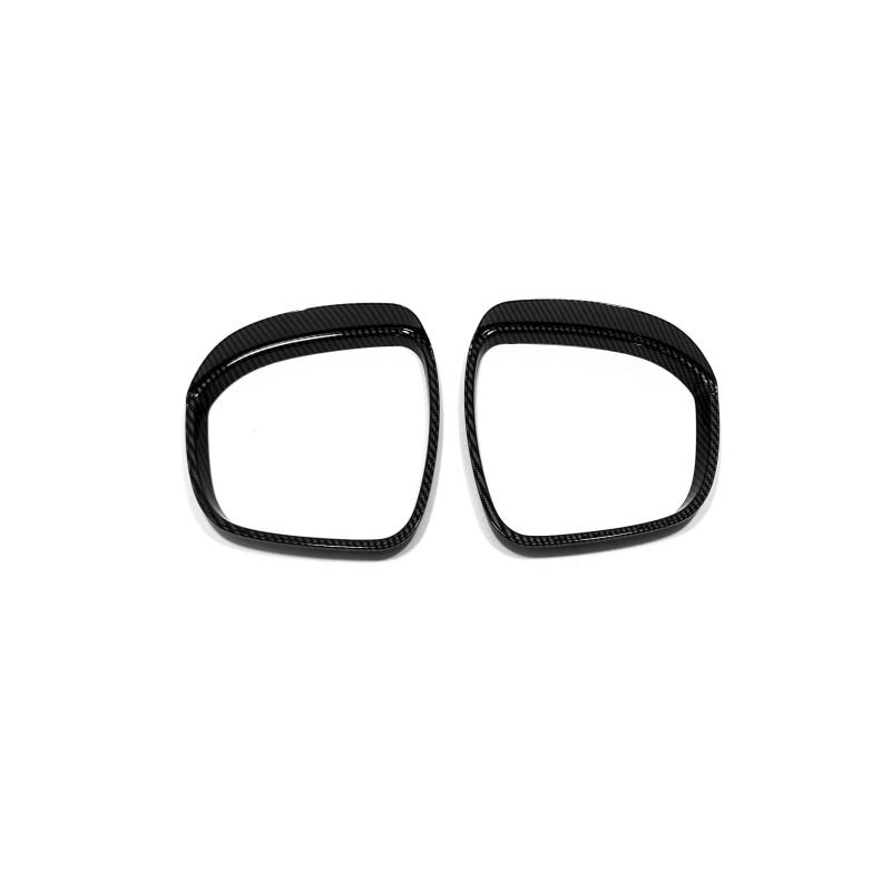 For Nissan Qashqai J12   ABS Carbon Fiber Side Door Rearview Mirror Cover rear view  rain eyebrow Trims Accessories
