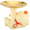 Resin Cat Decorative Tray Figurines, Panda Statue Lucky Cat Dancing Funny Cat Statue for Home, Bedroom, Office Entrance Table Decor and Gadgets