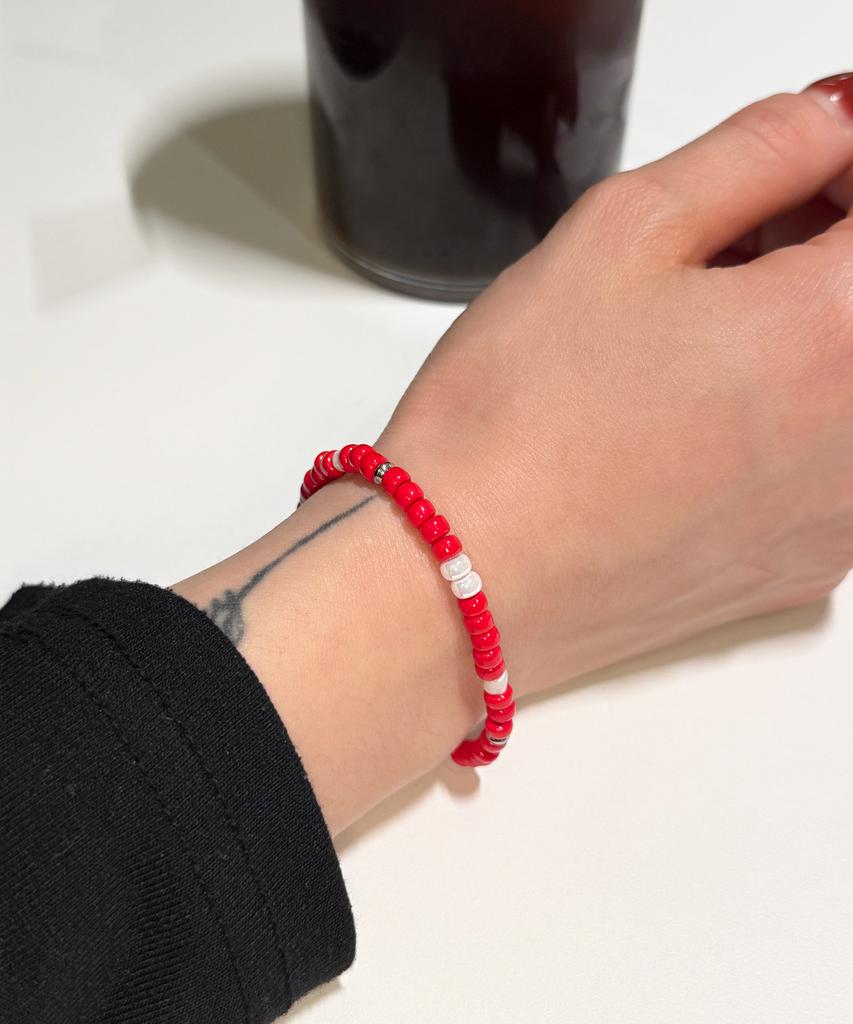 Monoflux Pulse Red Bracelet_Signal Red