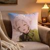 Anime MMushoku Tensei Cushion Cover Soft Plush Cushion Cover Double Print And Invisible Zipper For Sofa Home Car Use