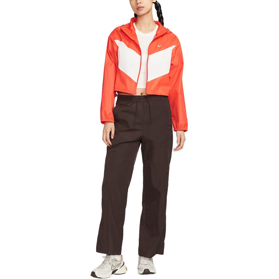 Nike Sportswear Jackets Women's Passionate Red/Sail White/Sail White Hooded Moderate Other HJ1183-633