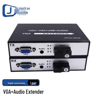 VGA & Audio Fiber Optic Extender (SC Single Fiber)
