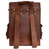 Classic Premium Genuine Brown Handmade Goat Leather Men's Satchel Messenger Bag