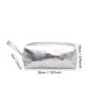 Fashion Shiny Makeup Bag Large Capacity Multi-Purpose Toiletries Skincare Storage Bag Handheld Solid Color Pencil Case Travel