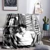 Two Men In Suits Damon Throws Blanket Flannel Blankets Plush for Couch Bed Gifts for Men Women Travel Picnic Blanket Christmas Fan Gifts