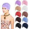10 Pcs Fashion Chemo Head Wraps for Women Stretchy Turban Cap Cancer Headwear Bennie Twisted India's Hat