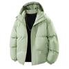 Winter Couple Cotton-padded Clothes Men's and Women's Hooded Thickened Warm Explosive Items Two Open Solid Color Trendy Coat Men's Bread