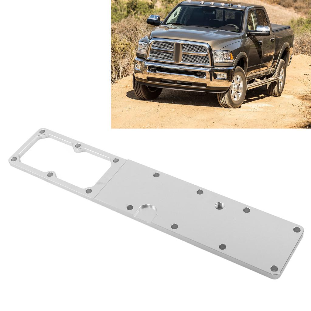 Intake Manifold Plenum Grid Heater Delete Plate Billet Aluminum Replacement for Dodge Cummins 6.7L 2500 3500 2008‑2017