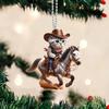 Car Pendant Lightweight Portable Cat Dog Design Hanging Pendant 2D Acrylic Charm Keychain Keys Backpacks Handbags Accessories