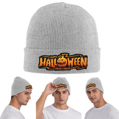 Happy Halloween Warme Strickmütze Winter Strickmütze Mütze Skullies Beanies Hip Hop Kappen für Unisex