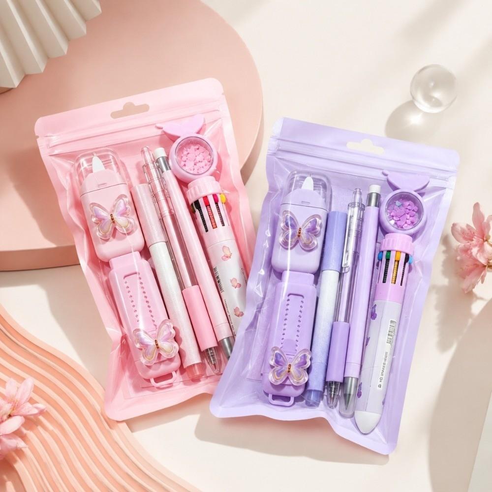 Butterfly Themed Stationery Kit Complete Stationery Ballpoint Pen Sticky Notes  School Supplies