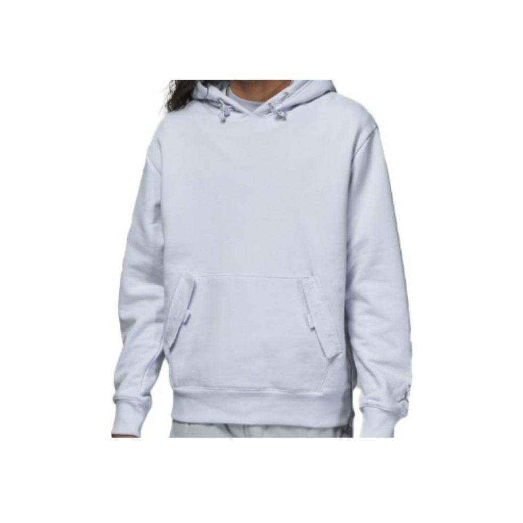 Jordan X SoleFly Collab Series Solid Color Hoodie With Large Pocket And Drawstring Long Sleeves Men Tops Light-Blue DV7510-085