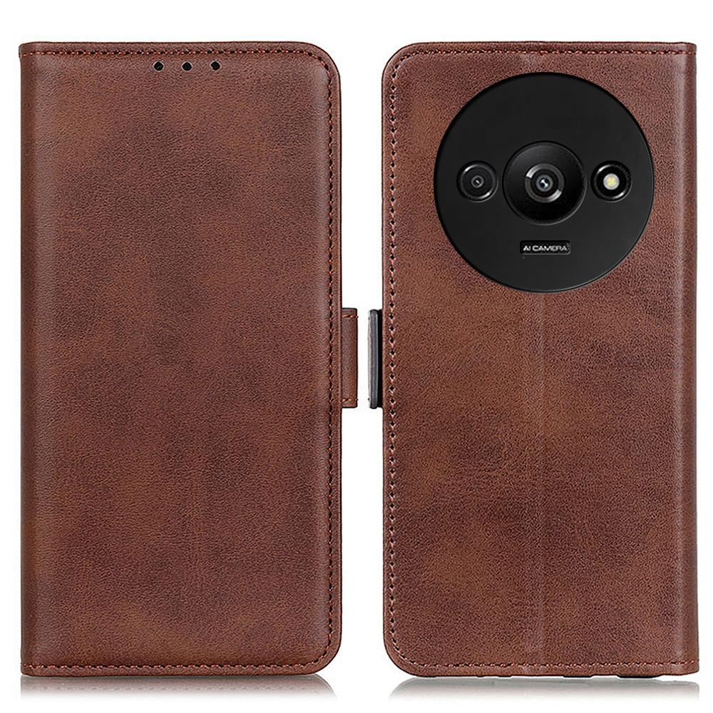 For Xiaomi Redmi A3 4G/Poco C61 4G Wallet Case PU Leather Stand Phone Cover Side Magnetic Clasp