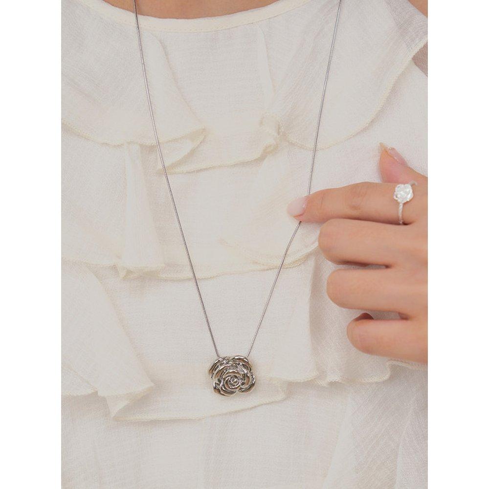 Big Rose Necklace (2Colors) An4240004