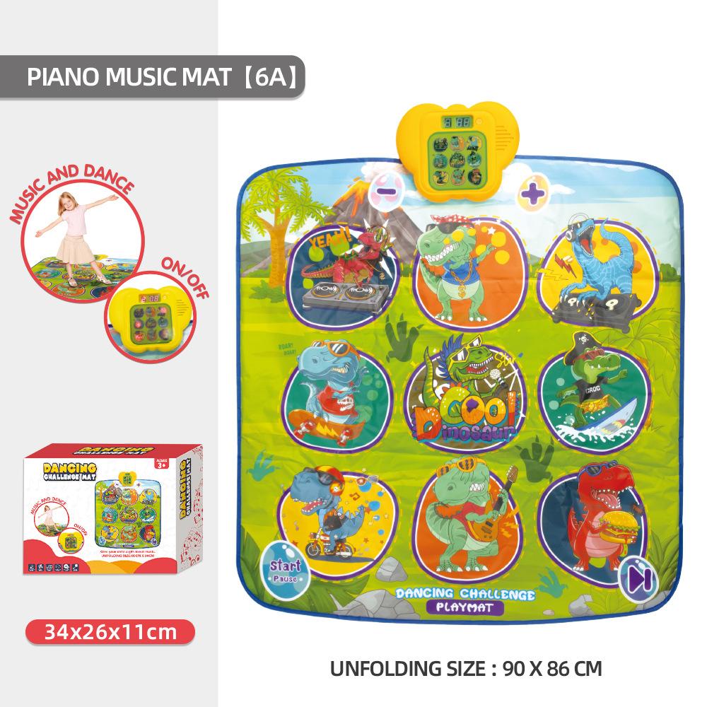 

Дошкольное Детское Музыкальное Танцевальное Одеяло Игрушка Раннее Образование Подарок Детская Фортепианная Клавиатура Коврик Игрушка Nine Palace Grid - Dinosaurs