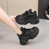 2025 Winter Women's Light Luxury Height-Boost Sporty Dad Shoes - European & American Casual Fashion