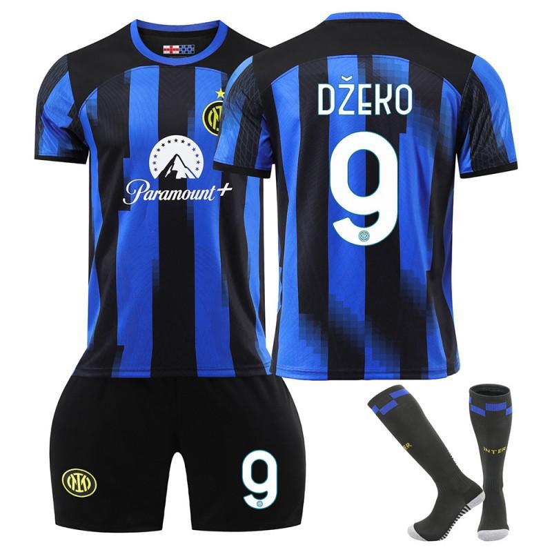 2324 Inter Mailand Heimfußballtrikot Nr. 10 Lautaro Set 9 Zeko 90 Lukaku Kinder-Trikot Version